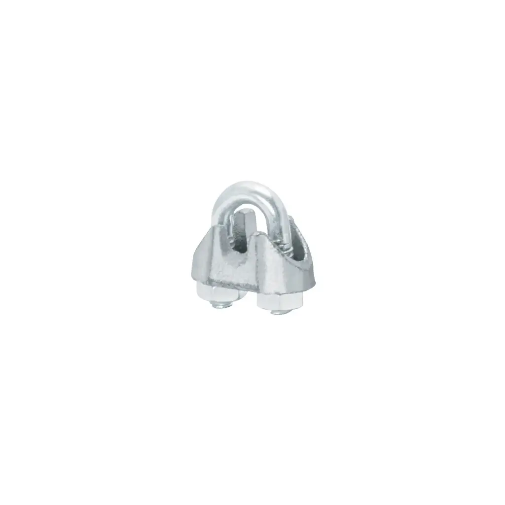 BLISTER CON 2 NUDOS (PERROS) DE HIERRO PARA CABLE 1/8", FIERO, CÓDIGO 44082, CLAVE NUDO1/8