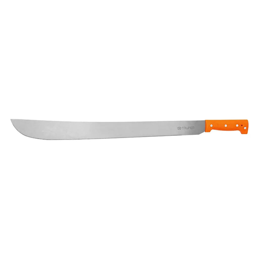 MACHETE ESTANDAR DE 24", CACHA NARANJA REMACHADA, TRUPER, CÓDIGO 15888, CLAVE T-460-24P