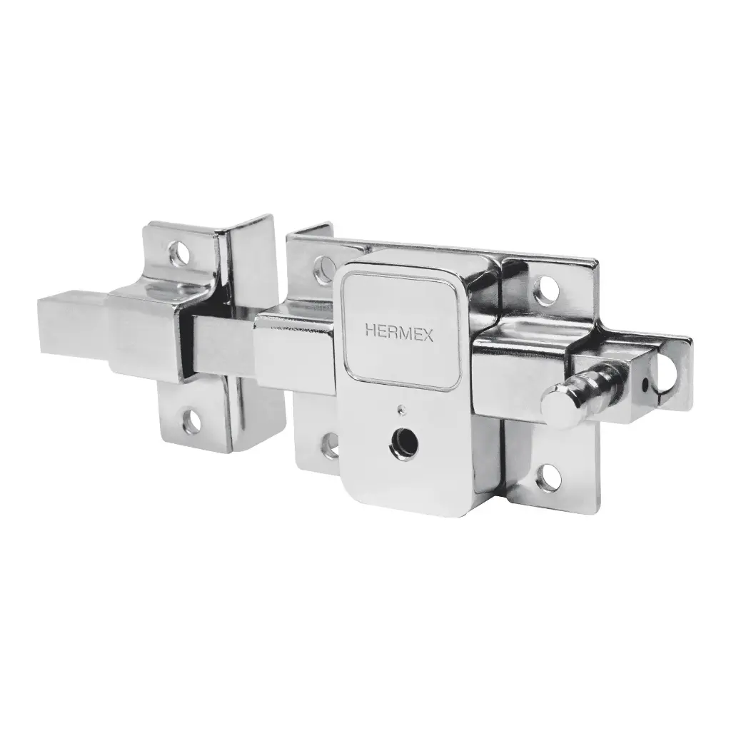 CERRADURA DE BARRA FIJA, LLAVE TETRA, IZQUIERDA, HERMEX, CÓDIGO 43512, CLAVE CB-50I