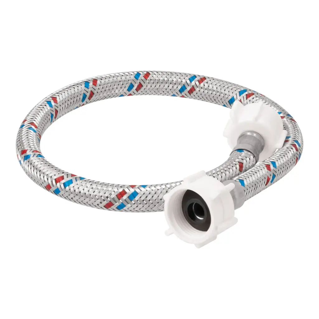 MANGUERA PARA WC, ALUMINIO, 1/2"X7/8", 50CM, CONEXIONES PLÁSTICAS, FOSET BASIC, CÓDIGO 49769, CLAVE FWC-PP50P