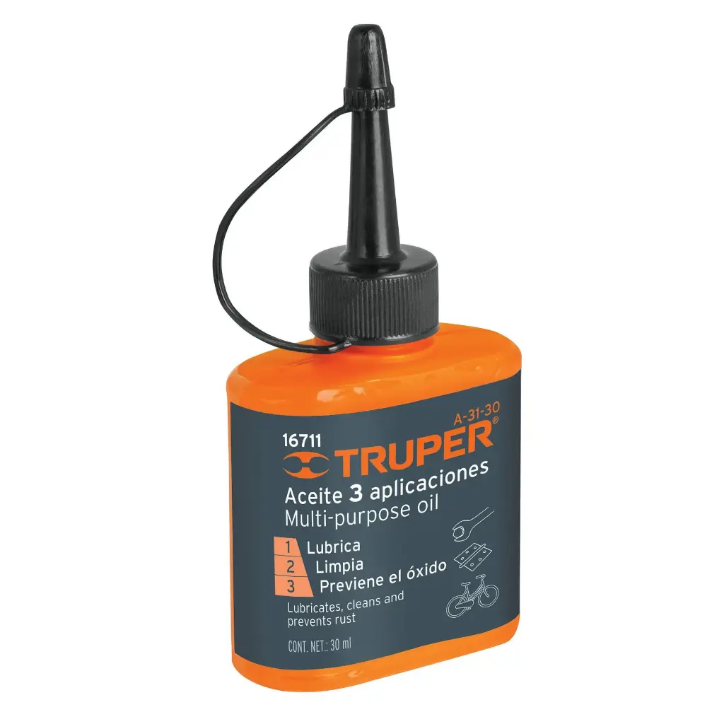 ACEITE MULTIUSOS 30ML, TRUPER, C0DIGO 16711, CLAVE A-31-30