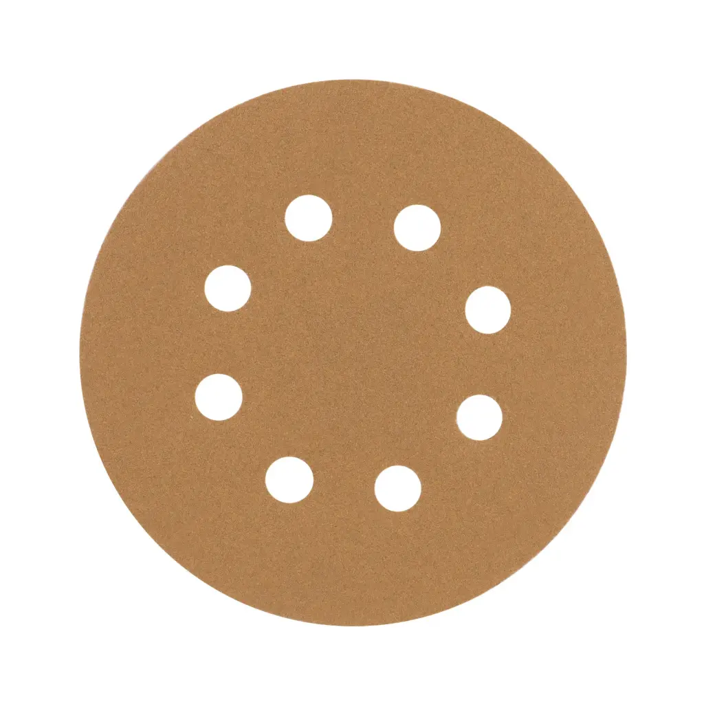 PAQUETE CON 5 DISCOS DE LIJA DE 5" GRANO 120, TRUPER, CÓDIGO 17950, CLAVE DIRO-512
