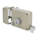 CERRADURA DE SOBREPONER IZQUIERDA, INSTALA FACIL, HERMEX BASIC, CÓDIGO 27046, CLAVE CS-75IP