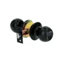 CERRADURA TIPO ESFERA, CILÍNDRICO, RECÁMARA, NEGRO, HERMEX BASIC, CÓDIGO 28138, CLAVE BAL-NE-RP