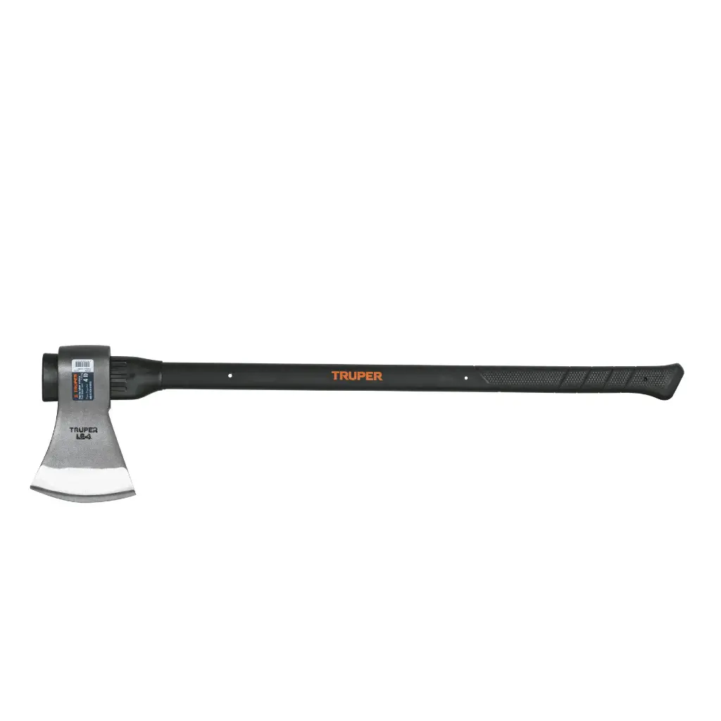HACHA LABOR ENTERA 4 LB, MANGO DE FIBRA DE VIDRIO 36",TRUPER, CÓDIGO 14982, CLAVE LE-4M