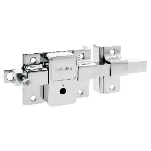 CERRADURA DE BARRA FIJA, LLAVE TETRA, DERECHA, HERMEX, CÓDIGO 43509, CLAVE CB-50D