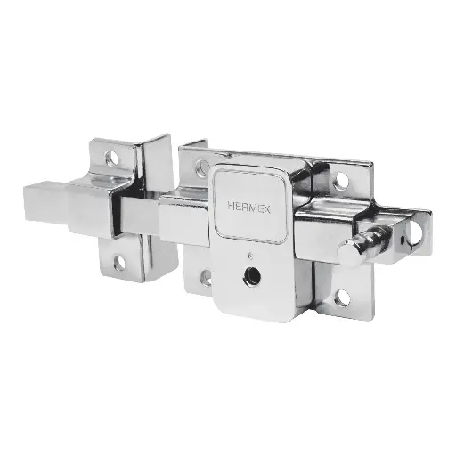 CERRADURA DE BARRA FIJA, LLAVE TETRA, IZQUIERDA, HERMEX, CÓDIGO 43512, CLAVE CB-50I