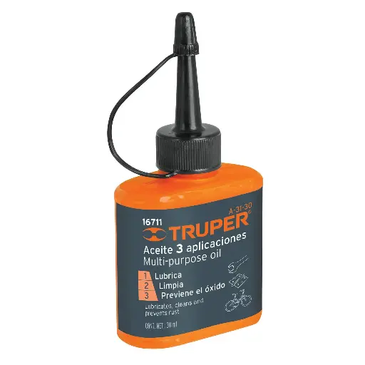 ACEITE MULTIUSOS 30ML, TRUPER, C0DIGO 16711, CLAVE A-31-30