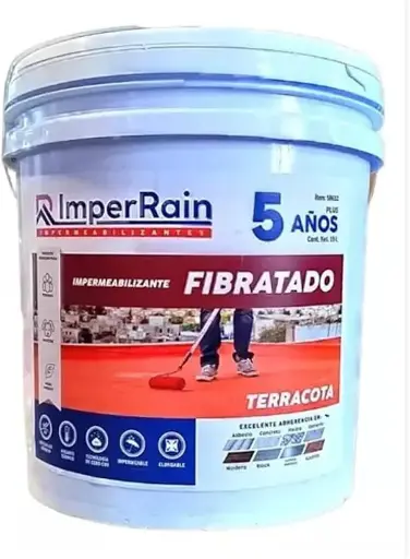 [00001] IMPERMEABILIZANTE COLOR TERRACOTA CUBETA 19LTS, IMPERRAIN 