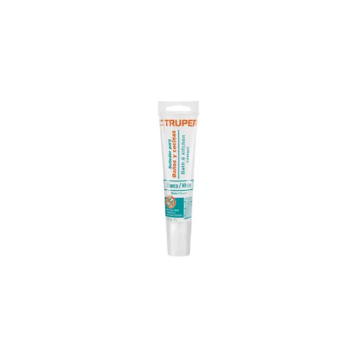 SELLADOR BLANCO PARA BAÑOS Y COCINAS 85GR, TRUPER, CÓDIGO 18568, CLAVE SIL-85BCB