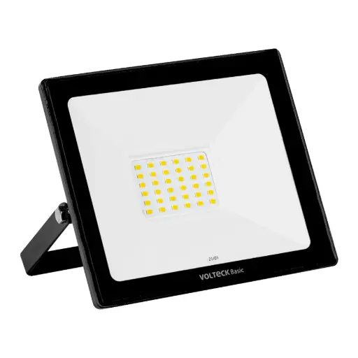REFLECTOR ULTRA DELGADO LED 30W LUZ DE DIA, VOLTECK BASIC, CÓDIGO 22042, CLAVE REF-402L