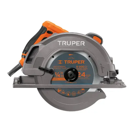 SIERRA CIRCULAR 7-1/4", 1750W, TRUPER PRO, CÓDIGO 11004, CLAVE SICI-7-1/4A3