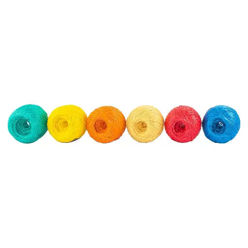 ROLLO DE RAFIA DE 230MTS COLORES SURTIDOS CALIBRE 2.2G/M, FIERO, CÓDIGO 45033, CLAVE RAF-250C
