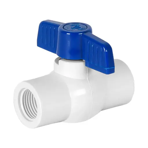 VALVULA DE ESFERA DE PVC 1/2 ROSCABLE, FOSET, CÓDIGO 49150, CLAVE PVC-ES-1/2R