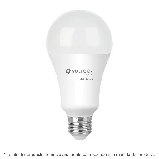 LÁMPARA DE LED TIPO BULBO A22  16 W, LUZ DE DÍA, VOLTECK BASIC, CÓDIGO 28066, CLAVE LED125FB
