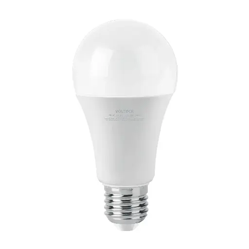 LÁMPARA LED TIPO BULBO A19 14 W LUZ DE DÍA, CAJA, VOLTECK, CÓDIGO 46221, CLAVE LED-100F